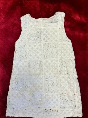 Vineyard Vines White Eyelet Patchwork Shift